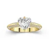 Luxury Heart 2.00ct Moissanite Engagement Ring