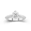 Luxury Oval 1.00ct Moissanite Engagement Ring