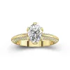 Luxury Oval 2.00ct Moissanite Engagement Ring