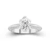 Luxury Oval 2.00ct Moissanite Engagement Ring