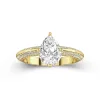 Luxury Pear 1.50ct Moissanite Engagement Ring