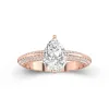 Luxury Pear 1.50ct Moissanite Engagement Ring