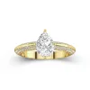 Luxury Pear 1.00ct Moissanite Engagement Ring