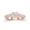 Luxury Princess 1.00ct Moissanite Engagement Ring