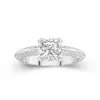 Le luxe Princesse 2.00ct Moissanite Bague de fiançailles