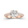 Luxury Round 2.00ct Moissanite Engagement Ring