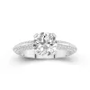 Luxury Round 2.00ct Moissanite Engagement Ring