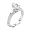 Luxury Pear 1.50ct Moissanite Engagement Ring