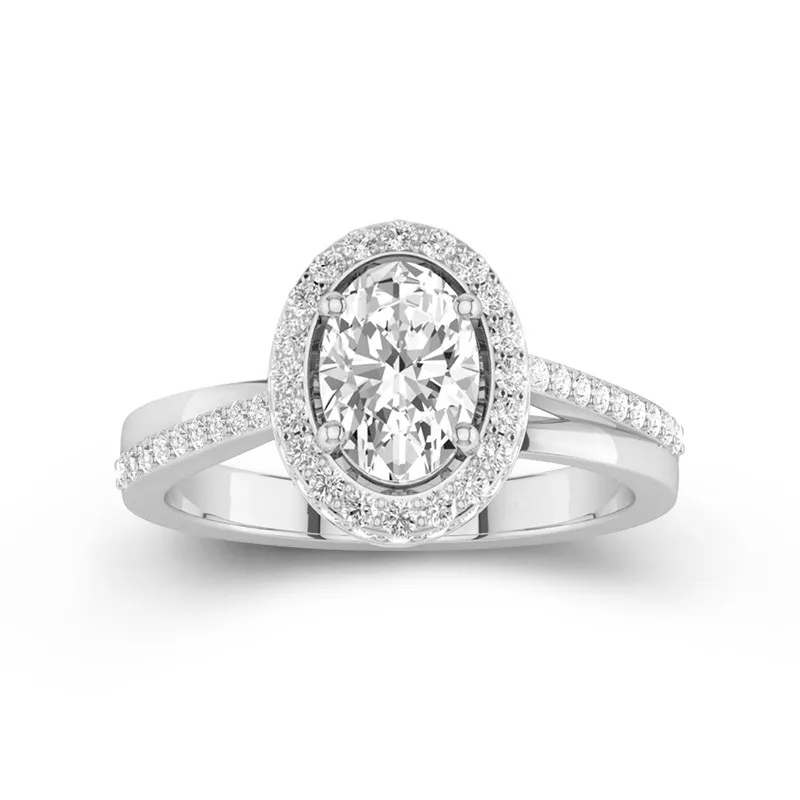 Glory Oval 1.50ct Moissanite Engagement Ring