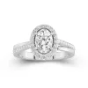 Glory Oval 1.50ct Moissanite Engagement Ring