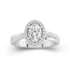 Glory Oval 1.00ct Moissanite Engagement Ring