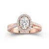 Glory Oval 1.00ct Moissanite Engagement Ring