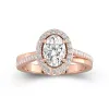 Glory Oval 2.00ct Moissanite Engagement Ring