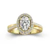 Glory Oval 2.00ct Moissanite Engagement Ring