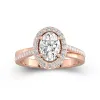 Glory Oval 2.00ct Moissanite Engagement Ring