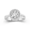 Glory Round 1.50ct Moissanite Engagement Ring