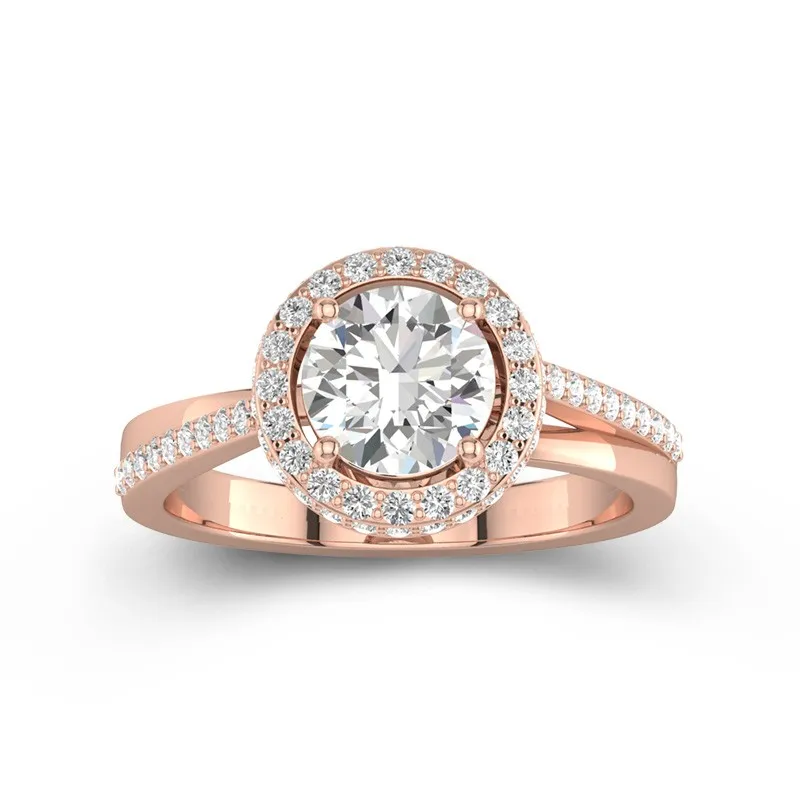 Glory Round 1.00ct Moissanite Engagement Ring