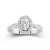 Charming Oval 1.00ct Moissanite Engagement Ring