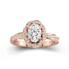 Charming Oval 2.00ct Moissanite Engagement Ring