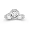 Charming Round 1.50ct Moissanite Engagement Ring