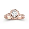 Charming Round 1.00ct Moissanite Engagement Ring