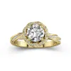 Charming Round 2.00ct Moissanite Engagement Ring