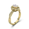 Charming Oval 1.00ct Moissanite Engagement Ring