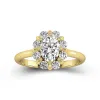 Graceful Oval 1.50ct Moissanite Engagement Ring