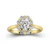 Graceful Oval 1.00ct Moissanite Engagement Ring