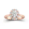 Graceful Oval 1.00ct Moissanite Engagement Ring