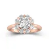 Graceful Round 1.50ct Moissanite Engagement Ring