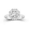 Graceful Round 1.50ct Moissanite Engagement Ring