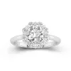 Graceful Round 1.00ct Moissanite Engagement Ring