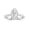 Delicate Marquise 1.00ct Moissanite Engagement Ring