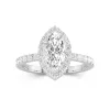 Delicate Marquise 2.00ct Moissanite Engagement Ring