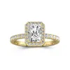 Delicate Radiant 2.00ct Moissanite Engagement Ring