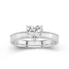 Wide Heart 1.50ct Moissanite Engagement Ring