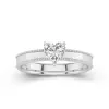 Wide Heart 1.00ct Moissanite Engagement Ring