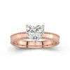 Wide Heart 2.00ct Moissanite Engagement Ring