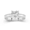 Wide Heart 2.00ct Moissanite Engagement Ring