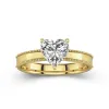 Wide Heart 2.00ct Moissanite Engagement Ring