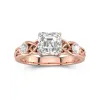 1.50ct Moissanite Engagement Ring 14K Rose Gold