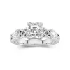 1.50ct Moissanite Engagement Ring 14K White Gold