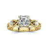 1.50ct Moissanite Engagement Ring 14K Gold