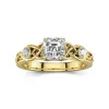 1.00ct Moissanite Engagement Ring 14K Gold