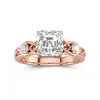 2.00ct Moissanite Engagement Ring 14K Rose Gold