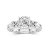 1.50ct Moissanite Engagement Ring 14K White Gold