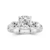 2.00ct Moissanite Engagement Ring 14K White Gold