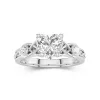 1.50ct Moissanite Engagement Ring 14K White Gold