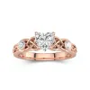 1.00ct Moissanite Engagement Ring 14K Rose Gold